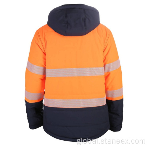 Hi Vis Winter Jacket High Visibility Safety Reflective Fleece Hoodie Jacket Manufactory